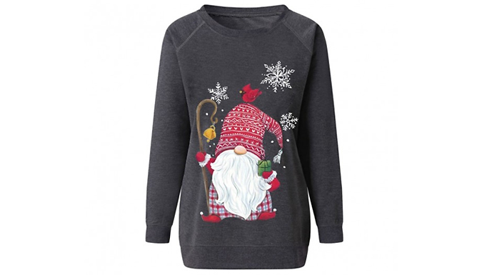 Christmas Santa Gonk Jumper - 3 Colours & 6 Sizes