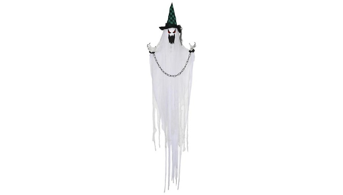 HOMCOM Hanging Halloween Prisoner Ghost Decoration