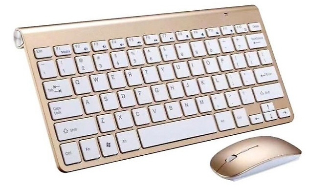 Mini Wireless Keyboard & Mouse - 3 Colours