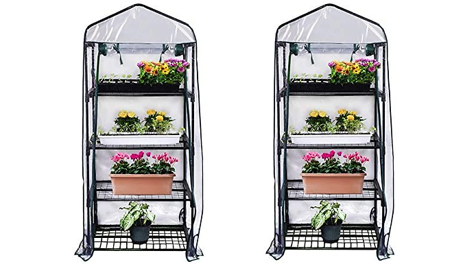 4-Tier Mini Greenhouse With PVC Cover