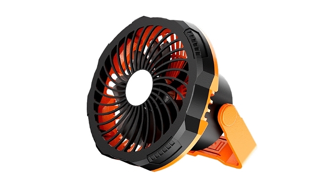 Portable Camping Fan with LED Lamp