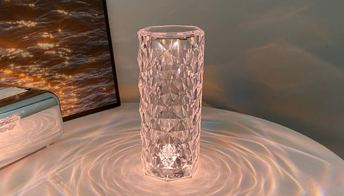 LED Touch-Activated Crystal Rose Lamp - 2 Options