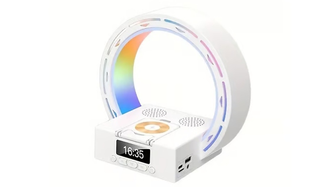 Wireless Bluetooth Speaker with 15W Fast Charging - Plus Ambient Lighting!
