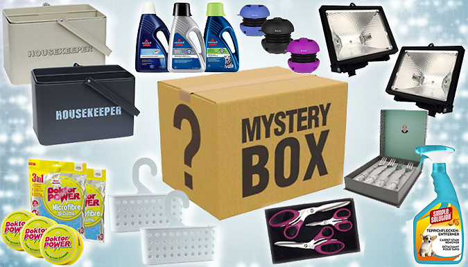 Household Mystery Box - 3 Sizes - Bosch, Phillips, Mr Muscle, Persil & More!