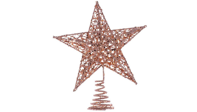 Iron Christmas Treetop Iron Stars Decoration - 6 Colours