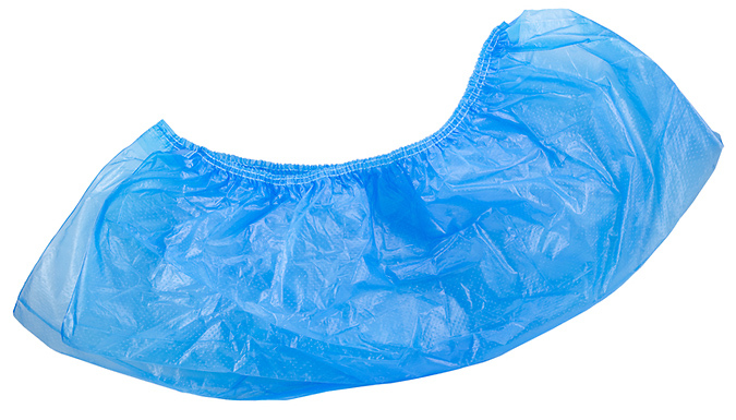 100-Pack of Disposable Plastic Shoe Covers