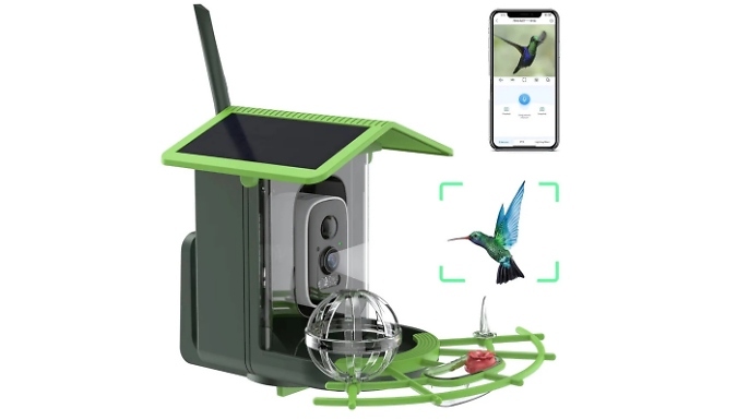 HD Solar Bird Feeder Camera - Optional SD Cards. from Go Groopie IE