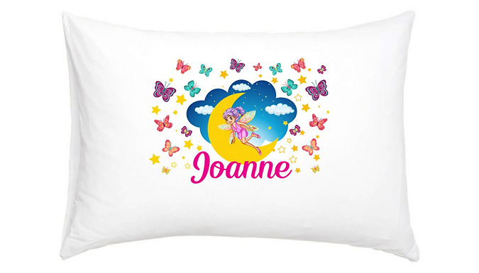 1 or 2 Pack Personalised Children's Illustrated Pillowcases - 5 Designs