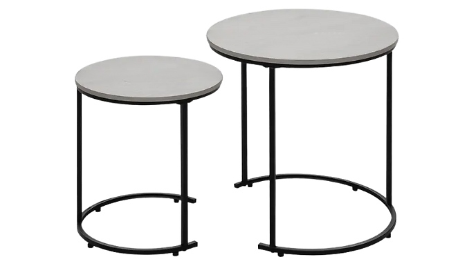 Alivio Set of 2 Round Coffee Tables