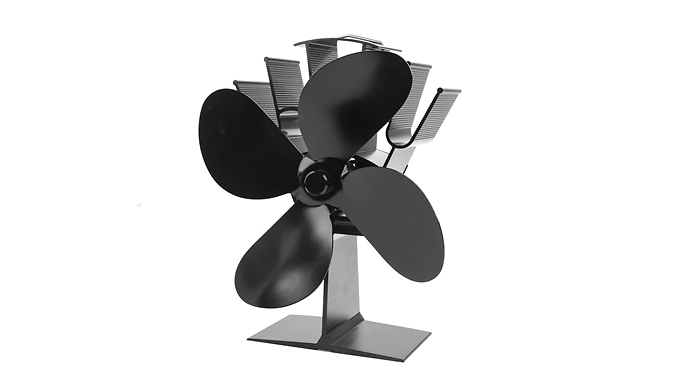 4-Blade Heat Powered Stove Fan