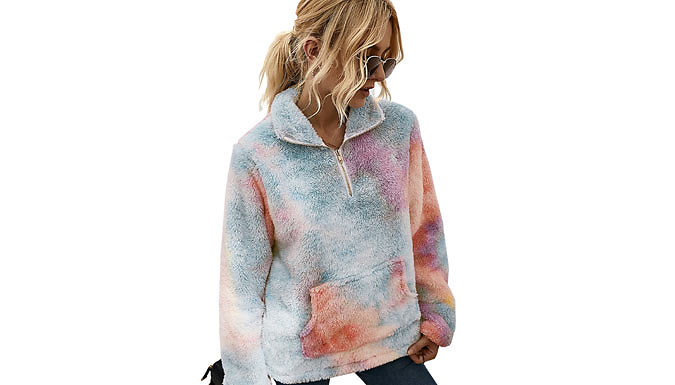 Sherpa Tie Dye Pullover - 7 Colours & 3 Sizes