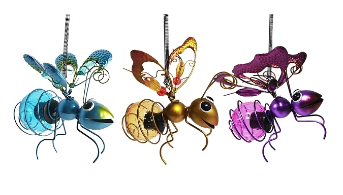 Solar-Powered Hanging Insect Light - 3 Designs!