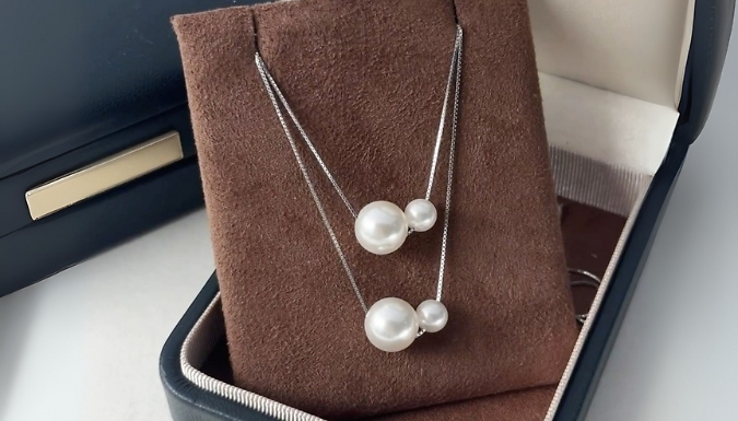 Stacked Faux Pearl Necklace