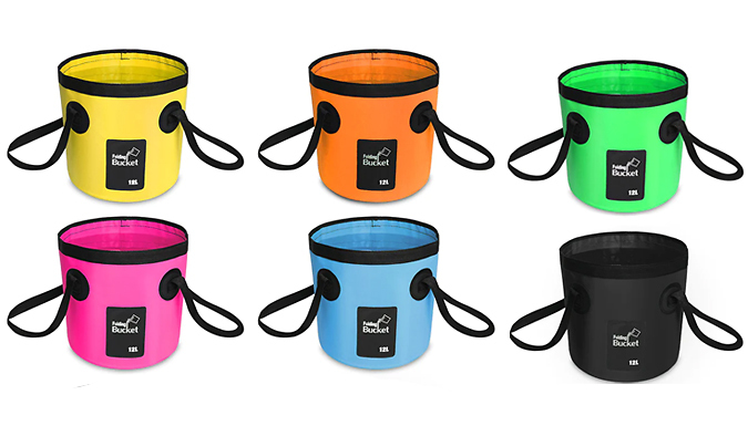 Portable Collapsible Cooler Bucket - 6 Colours & 2 Sizes