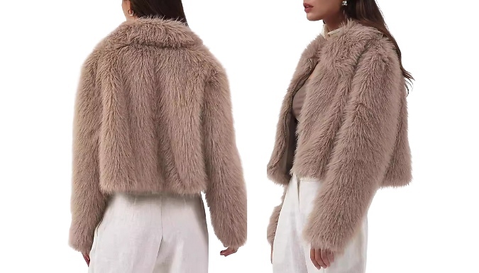 Women’s Warm Faux Fur Zipper Jacket - 6 Colours & Sizes