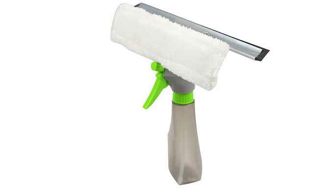 3-In-1 Window Cleaning Spray & Brush Scraper