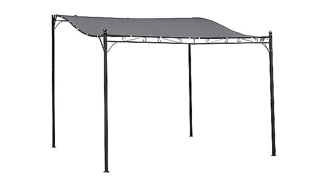 UV-Resistant Weatherproof Metal Pergola