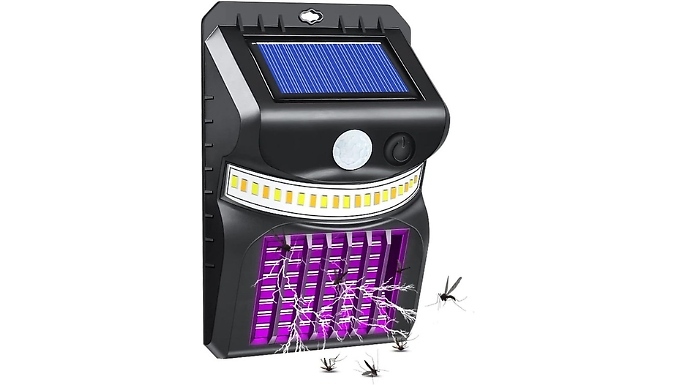 Solar Motion Sensor Outdoor Bug Zapper Light - 1 or 2-Pack at Go Groopie