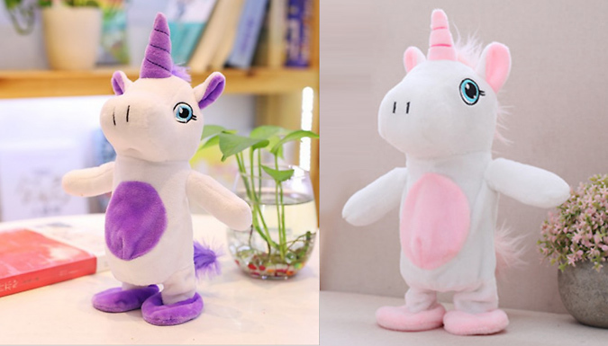 Walking talking clearance interactive unicorn