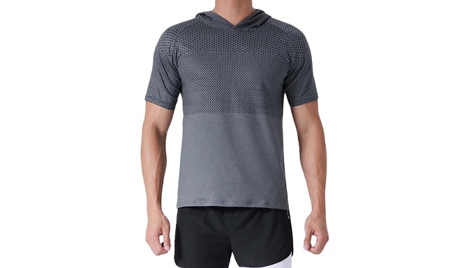 Men's Quick-Dry Hooded Sports Top - 3 Colours & 7 Colours from Go Groopie IE