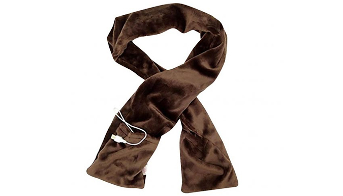 Electric Heated Faux Velvet Scarf with Pockets - 3 Colours from Go Groopie IE