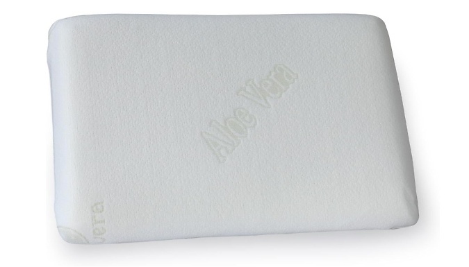Aloe Vera Memory Foam Pillow - 1 or 2-Pack!