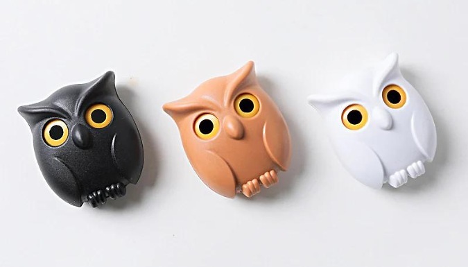 Self Adhesive Wall Mounted Owl Key Holder - 3 Colours