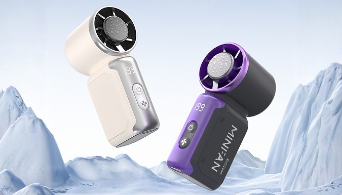 Portable Digital Display Mini Fan - 4 Colours!