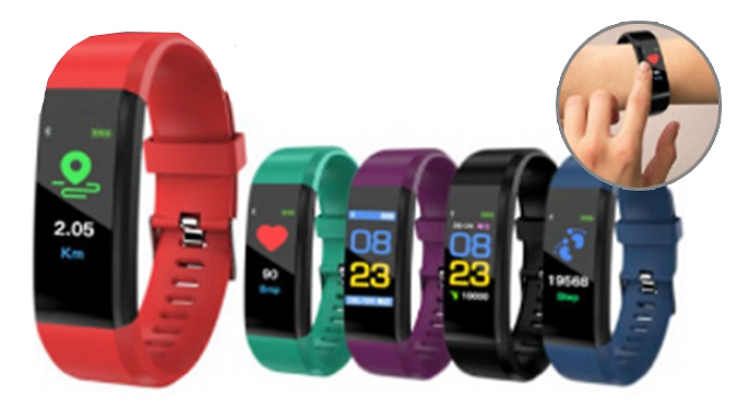 115 Plus Fitness Tracker Smart Watch - 5 Colours