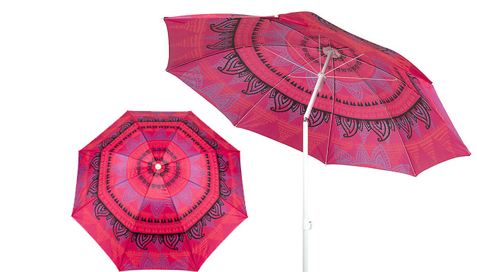 1.9M UV Resistant Tilt Garden Parasol - 4 Colours