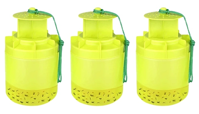 3-Pack of Outdoor Telescopic Fly Traps