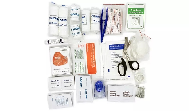 106-Piece First Aid Kit with Carry Bag