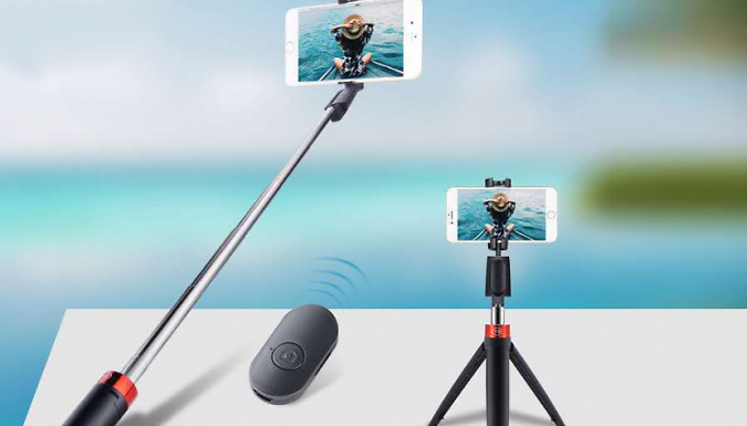 Go Groopie Supertrendinuk 3-in-1 Phone Tripod Stand With Bluetooth Remote - 2 Options & 2 Colours