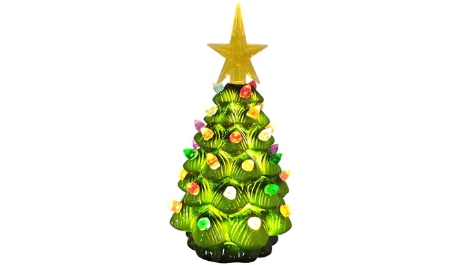 LED Ceramic Christmas Tree Light