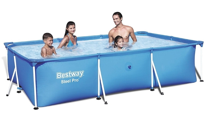 Bestway Pro Steel Frame Swimming Pool - 7ft, 8ft or 10ft