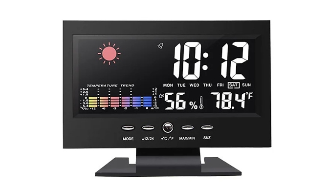 Smart Weather Station Clock 3 Colours