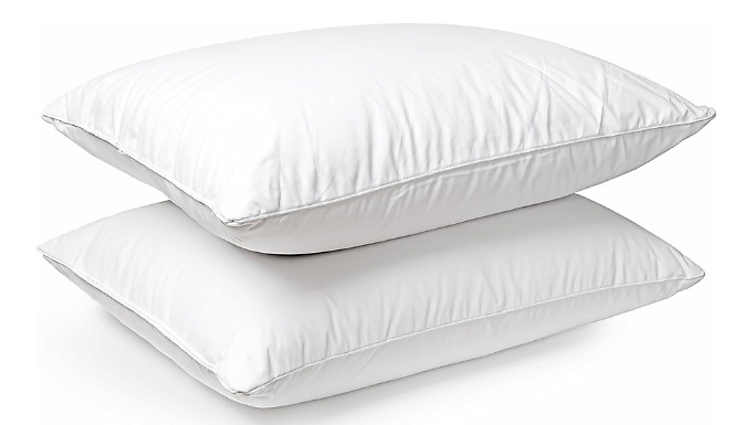 Super Comfort Duck Feather & Down Pillows - 2 or 4-Pack!