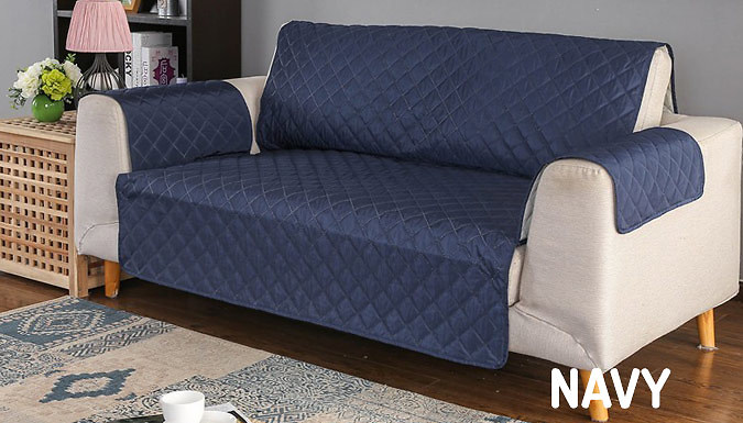 Quilted Sofa Furniture Water-Resistant Protector - 8 Colours & 3 Sizes