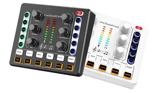 Digital Audio Mixer for Live Streaming - 2 Colours