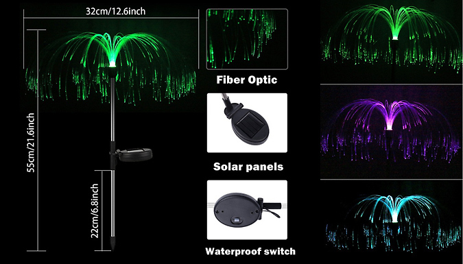 2 inch deals solar lights