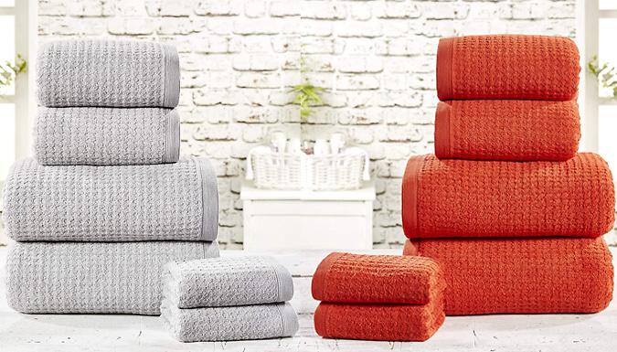 Rapport Luxury Waffle Towel Set - 6 Piece