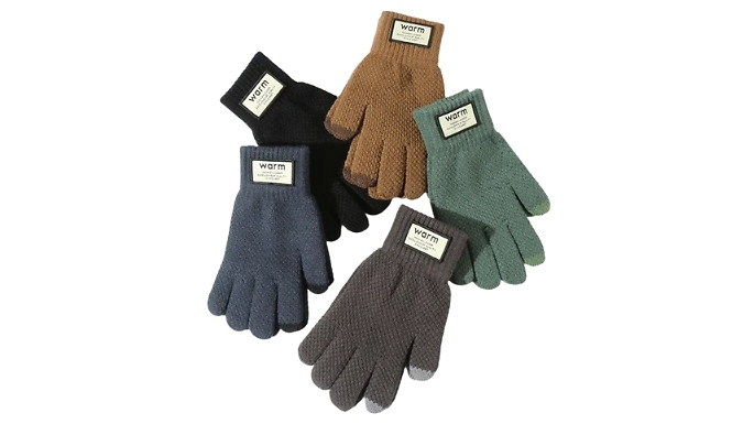 USB-Heated Touchscreen Gloves - 5 Colours!