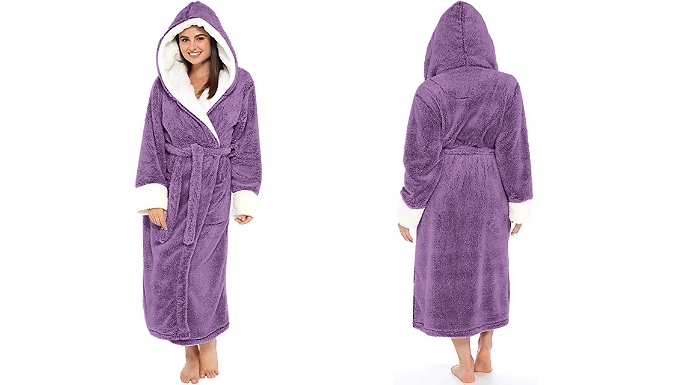 Women's Long Dressing Gown - 5 Colours & 7 Sizes