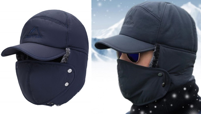 2-in-1 Thermal Cap & Visor with Faux Fur Lining