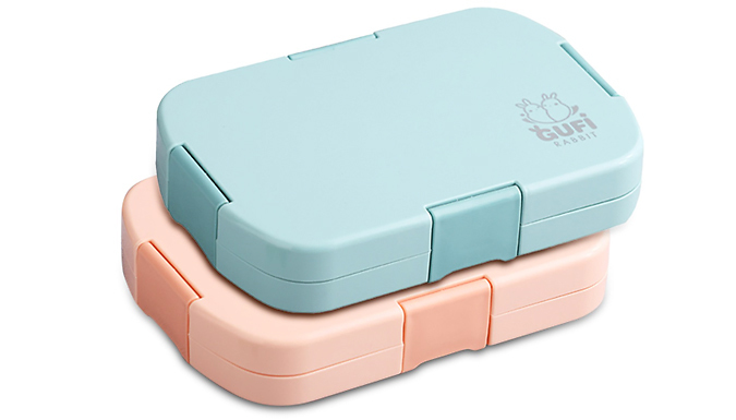 6 Compartment Food Storage Lunch Box - 2 Colours