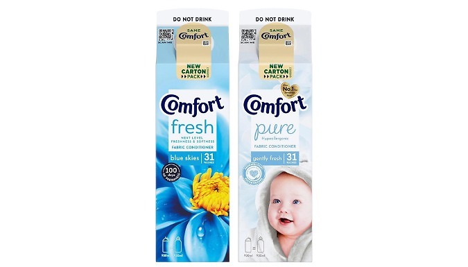 6-Pack Comfort Blue Skies & Gently Fresh Fabric Conditioner