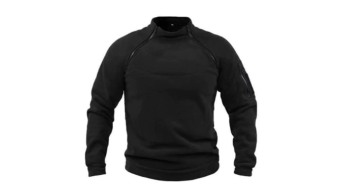 Thick Outdoor Fleece Sweatshirt - 5 Colours and 7 Sizes from Go Groopie