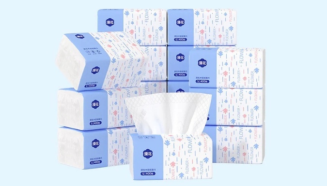 5-Ply Thickened Face Tissue Cloths - 400 Sheets!