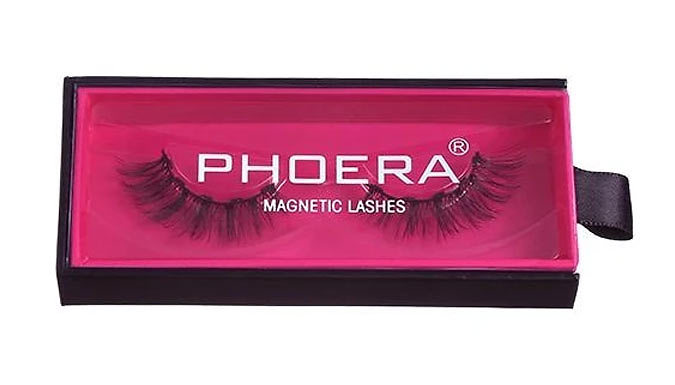 5-Pack of Glamza 4D Eyebrow Tattoos & Phoera Magnetic Eyeliner and Lashes Set - 3 Lash Options