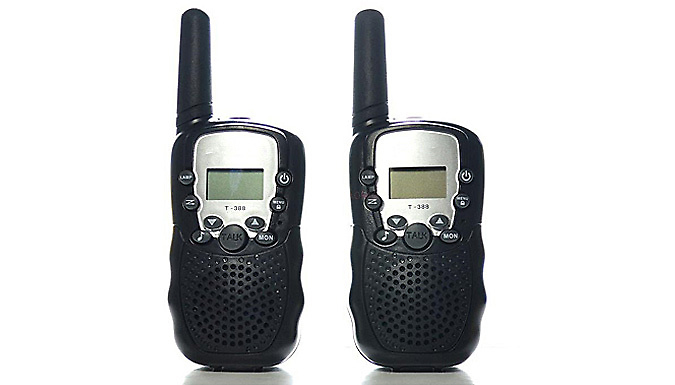 Pair of 3km Range Walkie Talkies - Black or Pink